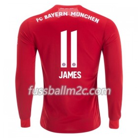 Fußballtrikots FC Bayern München James Rodriguez 11 Heim Trikotsatz 2019-2020 Langarm